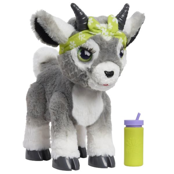 furReal Daisy the Yoga Goat Interactive Toy, 11-Inch Realistic Plush Toys for Kids Ages 3-12
